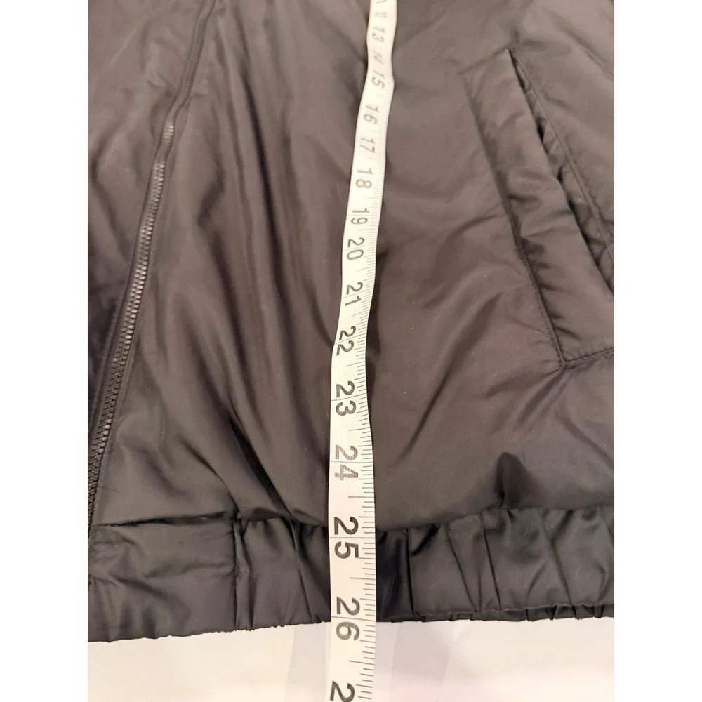 Adidas Essentials Insulated Bomber Jacket Black GH4577 Mens Medium 3-Stripe